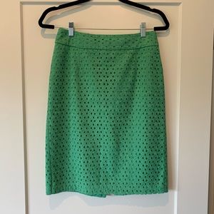 Banana Republic Eyelet Pencil Skirt, Size 0
